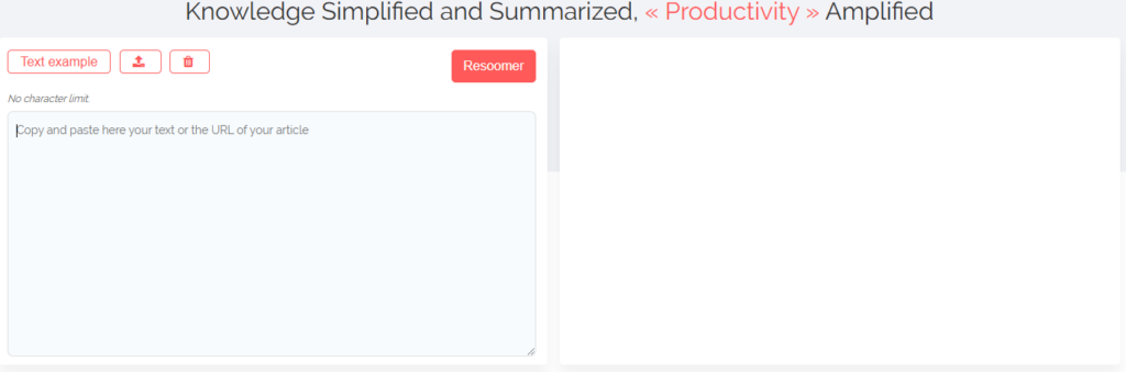  resoomer summarize free tool