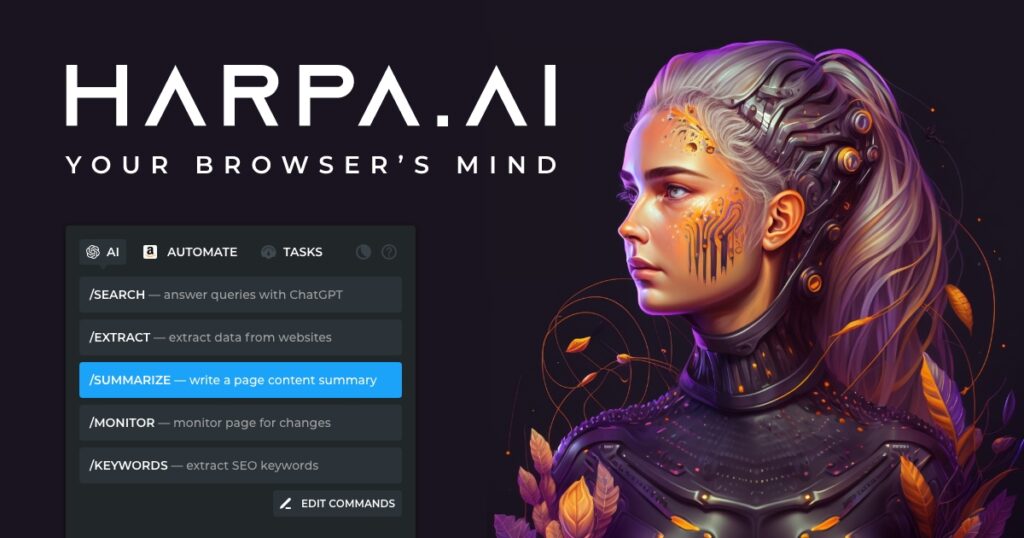 AI :HARPA extension chrome